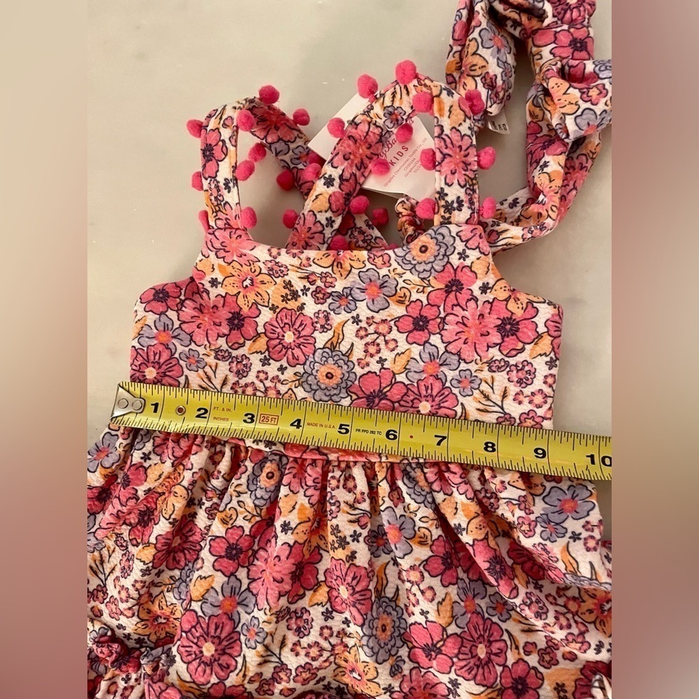 NWT Tommy Bahama Pink Floral Dress Size 12 Months - Picture 7 of 13
